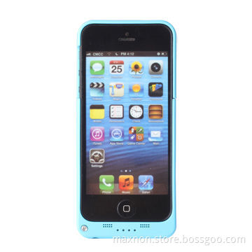 2,200mAh power bank case for iPhone 5, with kick stand